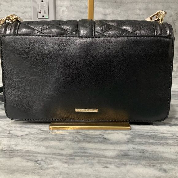 Rebecca Minkoff Quilted Black‎ Leather Crossbody Bag - Picture 8 of 12